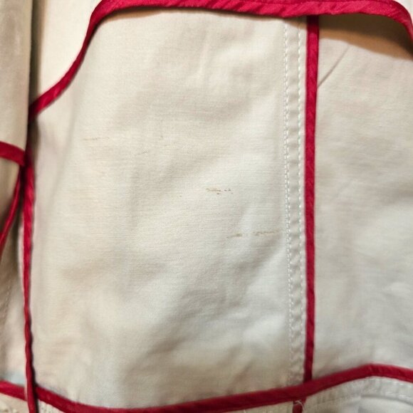 Tommy Hilfiger Vintage Y2K Khaki Deconstructed Zip Front Jacket Sz 12 - Picture 7 of 11